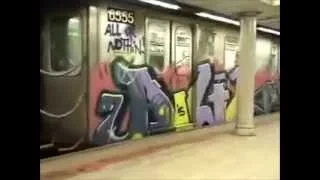 GRAFFITI - VIM,MOA,ALL panels and wholecars running in New York 2005