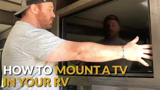 How to Mount a TV in an RV | ONN TV Mount | HiSense 40" TV with Roku #rvlife #rvhowto