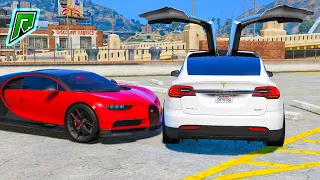 BUGATTI CHIRON VS TESLA MODEL X НА RADMIR GTA 5 RP! ТЕСЛА ОБОГНАЛА БУГАТТИ ШИРОН (ГТА 5 РП РАДМИР)