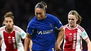 The drama as Chelsea beat Ajax 3-0.UEFA Women's Champions LeagueFirst leg win#Chelsea #CHESWA #UWCL