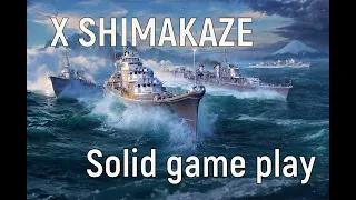 World of Warships - X SHIMAKAZE Replay, solid game play