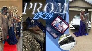 PROM VLOG 2k24: | GRWM | send off, hair , nails , makeup, etc