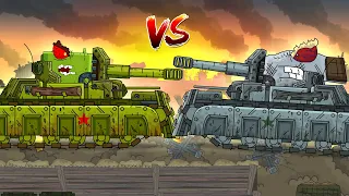 KV-35 vs Tiger-35. Children Monsters - Cartoons about tanks