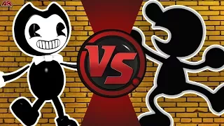 BENDY vs MR.GAME & WATCH! (Bendy and The Ink Machine vs Nintendo) Cartoon Fight Night Episode 16