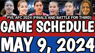 PVL FINALS GAME SCHEDULE AND TEAM STANDINGS MAY 9, 2024 | PVL ALL FILIPINO CONFERENCE 2024