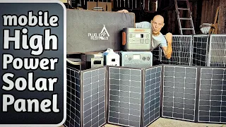 TEST Mobile Solarpanel für große Powerstation & Solargenerator - 340W-480W Solartasche & Solarkoffer