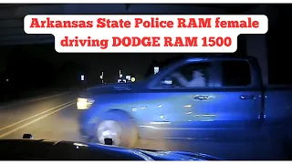 DODGE RAM from Tennessee is RAMMED by Arkansas State Police #pursuit #chase #pit