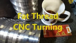 Fat Thread Skinny Insert -- Rope Thread CNC Turning