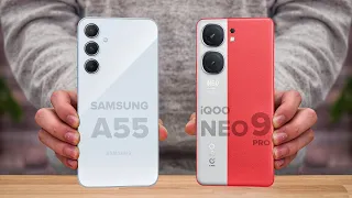 Samsung A55 Vs iQOO Neo 9 Pro | Full Comparison ⚡ Which one is Best?