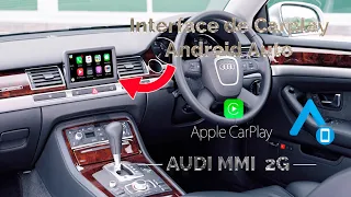 INTERFACE CARPLAY ANDROID AUTO AUDI A8