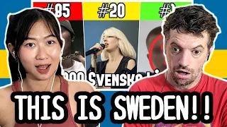 IN SWEDISH! Reaction to Top 100 GREATEST SWEDISH SONGS Of All Time (on Spotify)