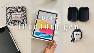 iPad 10th Gen Unboxing(Silver), iPad Pencil & Accessories