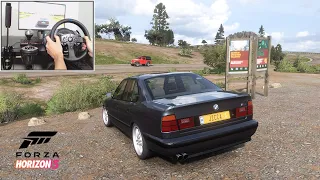 1995 BMW M5 E34 | Forza Horizon 5 Steering Wheel + Shifter Gameplay