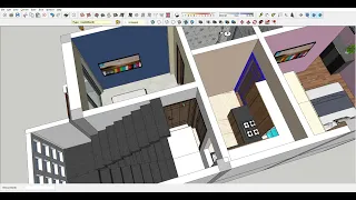 3D House plan (15' X 30' )First floor plan two bedroom attach bathroom and kitchen 450 sqft area