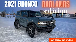 2021 Ford Bronco Badlands walkaround video