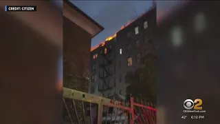 Crews battle fire at apartment in Wakefield section of the Bronx