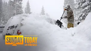 Powerful blizzard slams West Coast with up to 12 feet of snow