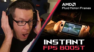 AFMF comes to the ROG Ally – instant FPS boost!