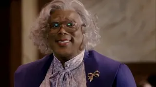 "Living for the Lord!!" Tyler Perry's Madea Goes to Jail - Courtroom Scene - Background Extra #funny