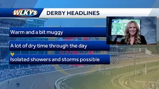 Derby Day forecast brings isolated showers, warm weather