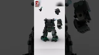 LEGO Military Mech Suit Satisfying Building Animation #shorts #crixbrix #mech