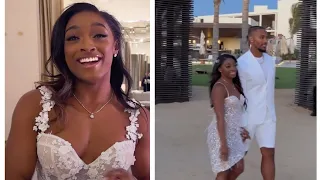 Simone Biles and Jonathan Owens Say Yes Again at Destination Wedding 💕🥂💍