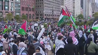 Chicago Coalition for Justice in Palestine holds rally, march downtown