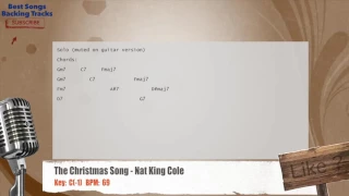 🎙 The Christmas Song - Nat King Cole Vocal Backing Track with chords and lyrics