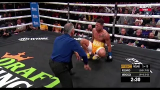 Brian Mendoza stops Jeison Rosario in the 5th round with an uppercut