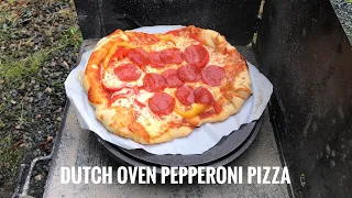 Pepperoni Pizza Camp Dutch Oven Style