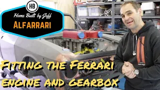 Fitting the Ferrari engine and gearbox - Ferrari engined Alfa 105 Alfarrari build part 42