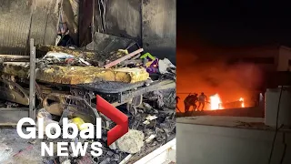 At least 66 dead after fire breaks out in COVID-19 ward at Iraq hospital