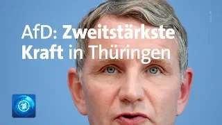 Landtagswahl: AfD wird zweitstärkste Kraft in Thüringen