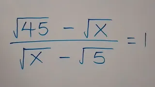 Nice Square Root Math Simplification | How to solve for X ?