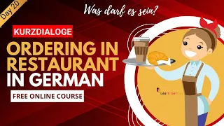 20. im Restaurant bestellen | ordering in a restaurant in German | Kurzdialoge | A1 | Learn German