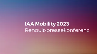 Renault @ IAA München 2023 - Weltpremiere des brandneuen Scenic E-Tech electric - 4. September 2023