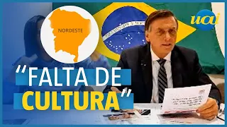 Bolsonaro sobre Nordeste: 'Taxa de analfabetismo alta'