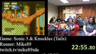 Sonic 3 & Knuckles Speed Run (47:47), Part 2 (AGDQ 2012)