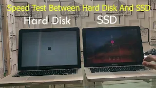 Macbook Pro 2012 Hard Disk vs SSD Speed Test