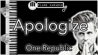 Apologize - One Republic - Piano Karaoke Instrumental