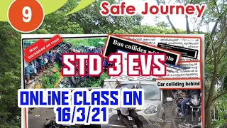 Safe Journey/std 3 evs, unit 9/Online class on 16/3/21