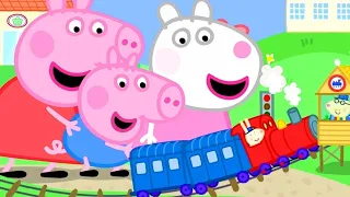 Peppa pasea en tren 🐷🚂 Peppa Pig en Español | Pepa la cerdita