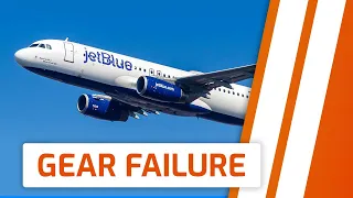 JetBlue A320 lands with Nose Wheel turned Sideways [LAX]