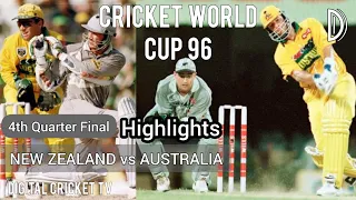 CRICKET WORLD CUP 96 / NEW ZEALAND vs AUSTRALIA / 4th QuarterFinal / Highlights / DIGITAL CRICKET TV