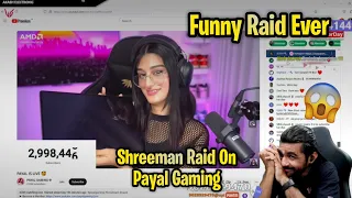 Shreeman Raid On Payal Gaming ❤ Funny Raid Ever 😂 Congrats For 3million 💥