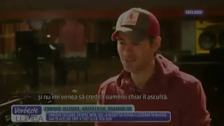 @EnriqueIglesias interview at Hit Music Factory Studio for Romanian Television in 2016