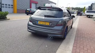 PEUGEOT 207 EXHAUST SOUND SYSTEM   SPORTUITLAAT   UITLAAT by www maxiperformance nl