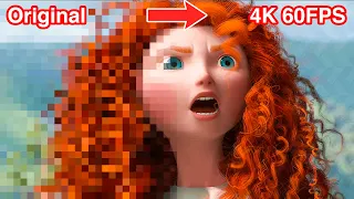 What Disney Pixar's 'Brave (2012)' Looks Like in 4K 60FPS (Remastered by Artifical Intelligence)