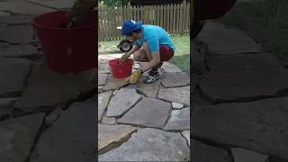 DIY Flagstone Patio and Fire Pit