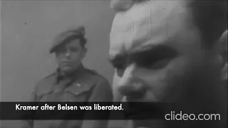 Josef Kramer  Nazi war criminal apprehend by British forces on April 15, 1945